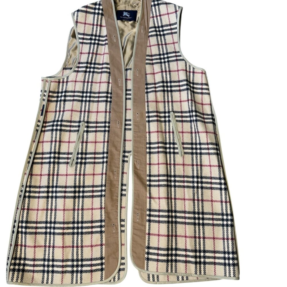 MENS BURBERRY WOOL TRENCH COAT LINER